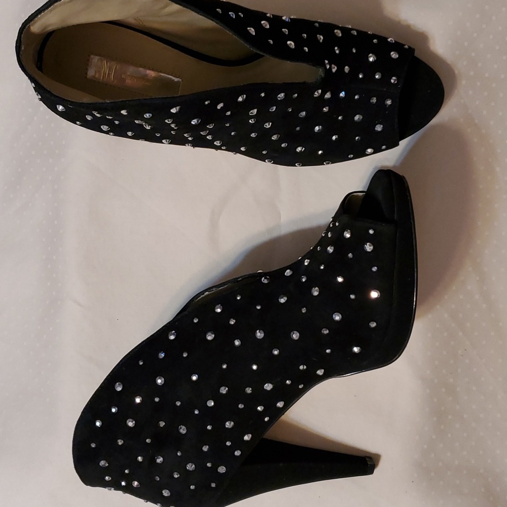 New women black suede booties I.N.C International Concepts size 8.5